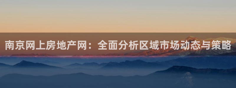 和记网址官网：南京网上房地产网：全面分析区域市场动态与策略