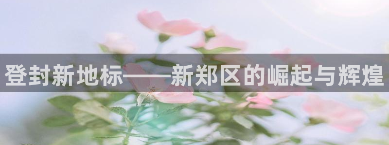 和记娱乐首页官网：登封新地标——新郑区的崛起与辉煌