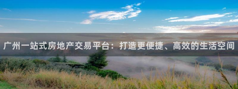 和记h188官网：广州一站式房地产交易平台：打造更便捷、高效