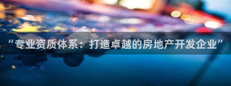 和记旗舰官网：“专业资质体系：打造卓越的房地产开发企业”
