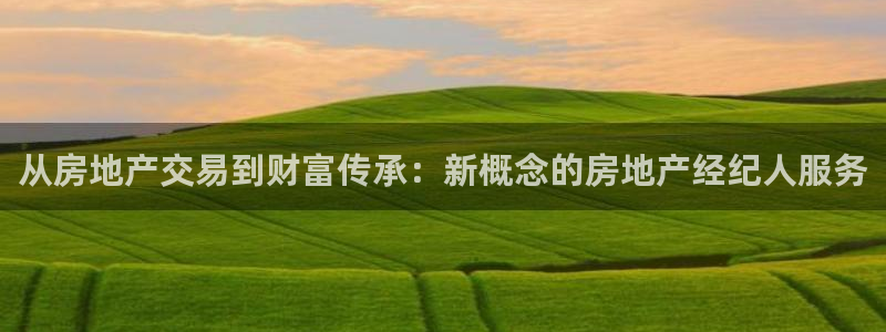 香港和记隆官网：从房地产交易到财富传承：新概念的房地产经纪人