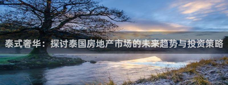 和记怡情官网入口：泰式奢华：探讨泰国房地产市场的未来趋势与投