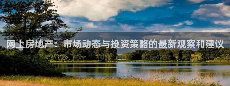 和记怡情官网电话：网上房地产：市场动态与投资策略的最新观察和