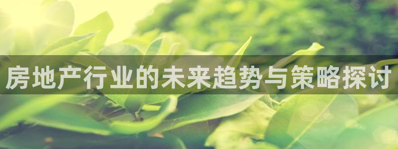 和记黄埔m 官网：房地产行业的未来趋势与策略探讨