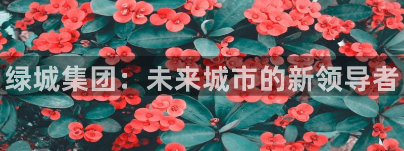 菲律宾和记官网：绿城集团：未来城市的新领导者